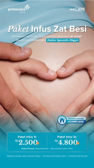paket infus zat besi primecare clinic