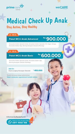 paket MCU anak di Primecare Clinic Jakarta
