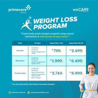 program penurunan berat badan di Primecare Clinic Jakarta